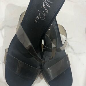 Wild Pair Black and Clear Heels